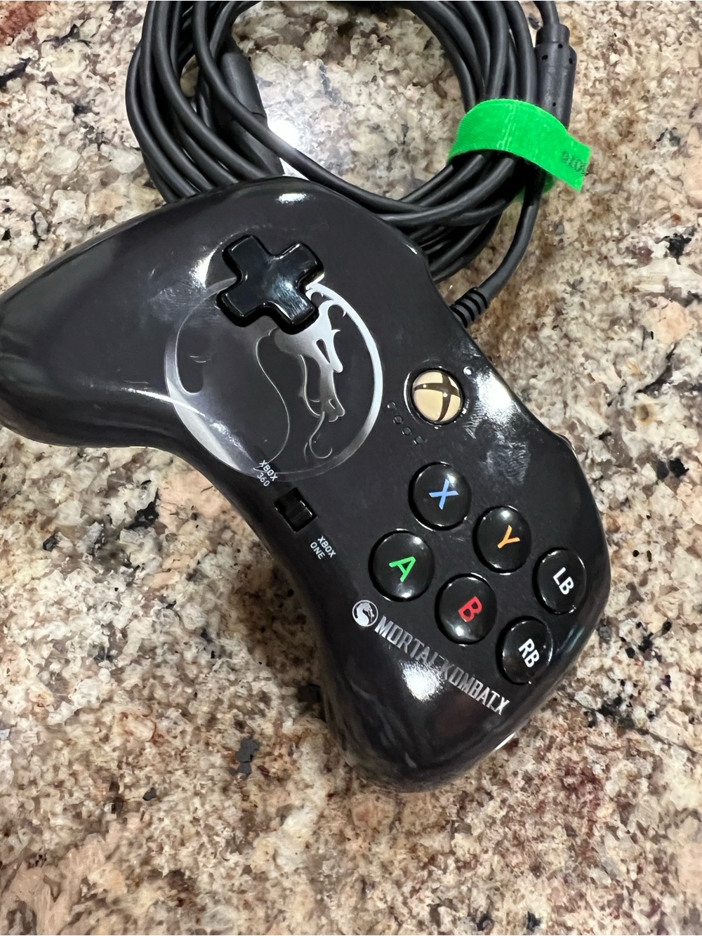 Mortal Kombat XBox Controller - Black Wired Gamepad
